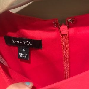 Ivy + Blu Red Cocktail dress - size 4, Like New